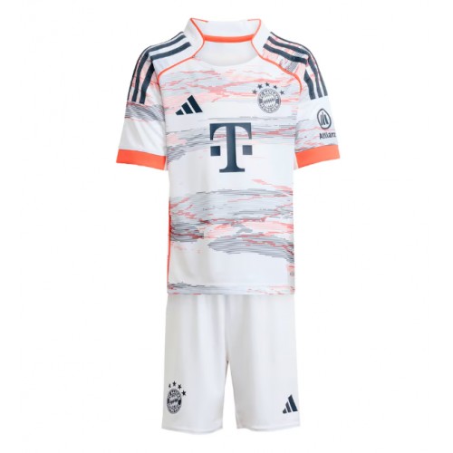Lacne Dětský Futbalové dres Bayern Munich Jamal Musiala #10 2025-26 Krátky Rukáv - Preč (+ trenírky)